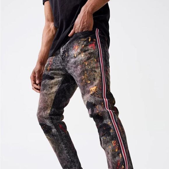 NWOT Jordan Craig University Gold Side Stripe Sean Jeans Sz 36/32 - Picture 12 of 12